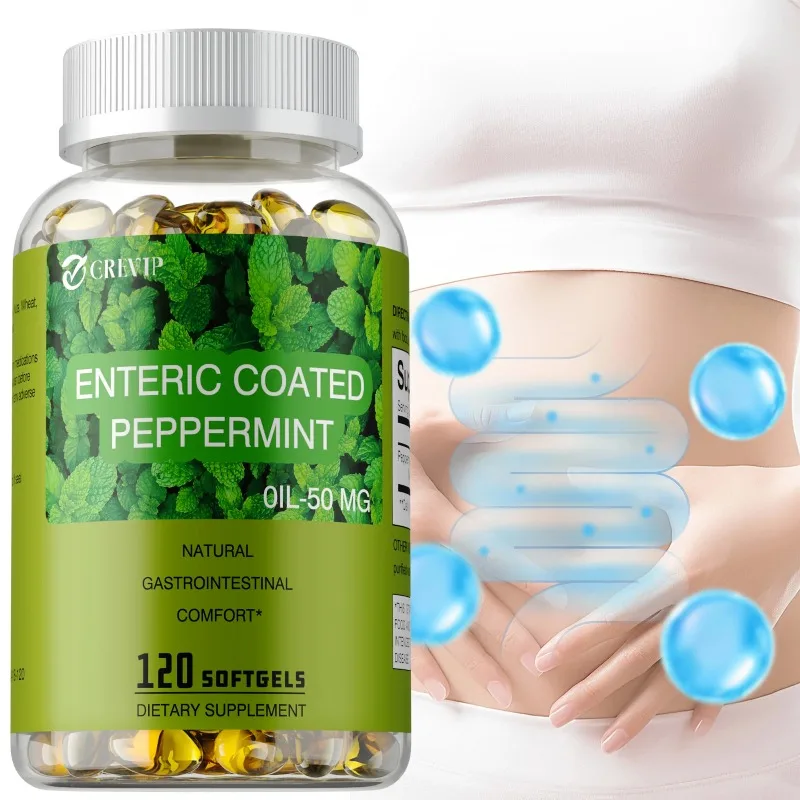 

Peppermint Oil 50 Mg - Reduces Bloating and Gas, Soothes The Intestines, Support Intestinal & Digestive Health, Boosts Immunity