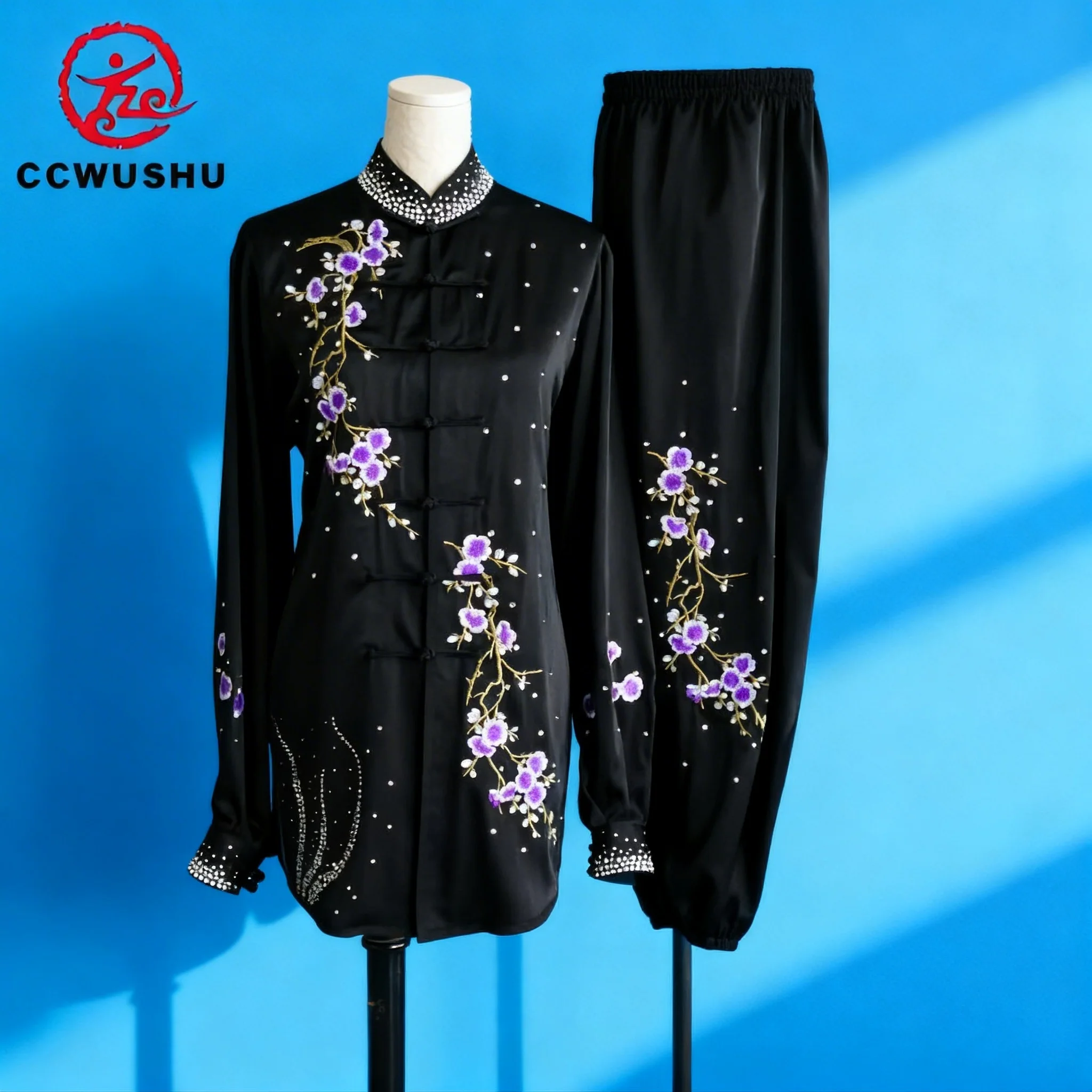 

Одежда для соревнований по боевым искусствам CCWUSHU, индивидуальный пошив, униформа для ушу, тайчи, тайцзи, чанцюань, вышитая одежда