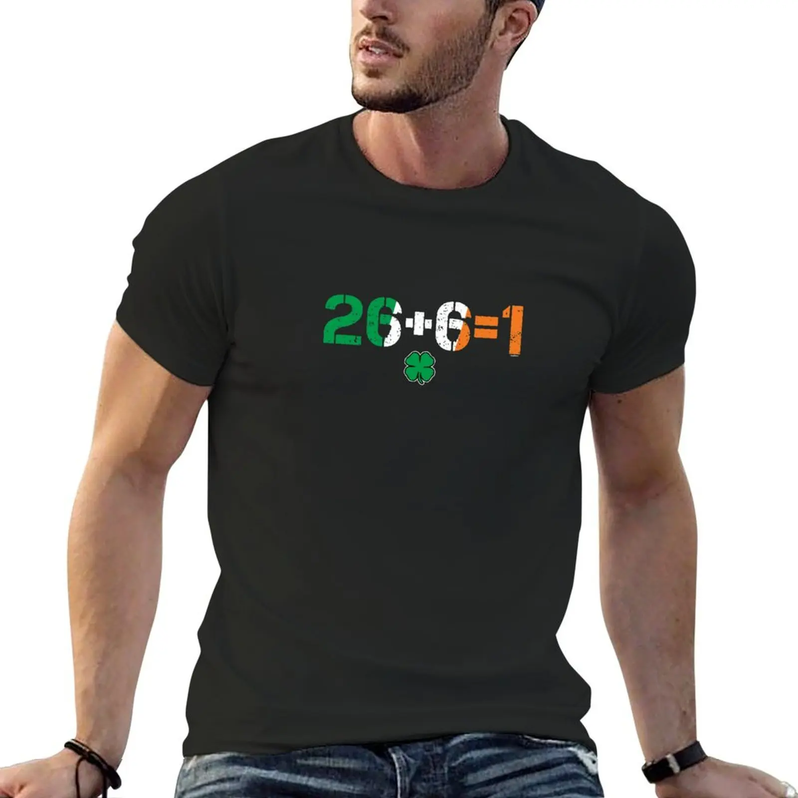 

26+6=1 United Ireland T-Shirt Blouse sweat shirts graphic tees T-shirts for men cotton