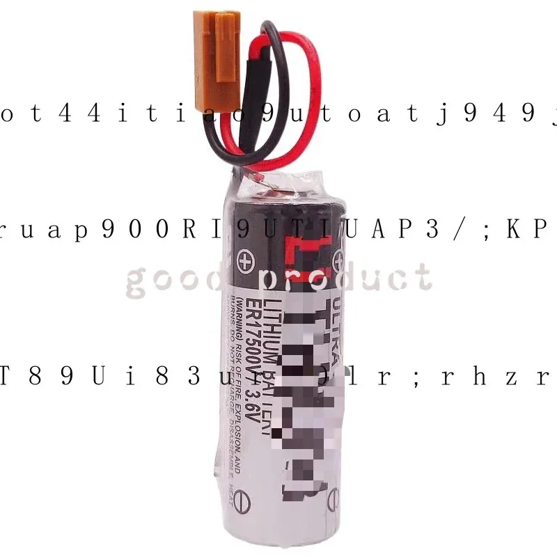 zh 2Pcs Toshiba ER17500V 3.6V PLC Battery, Digital Control Battery+ Brown Plug MN