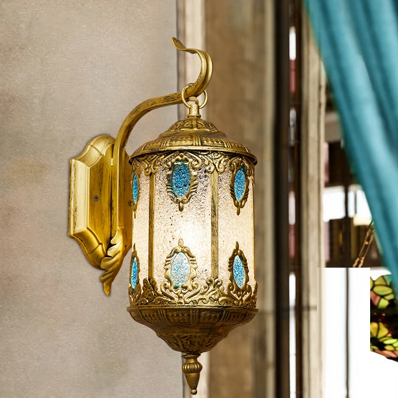 TEMOU Mediterranean Bohemian Style Wall Lamp Interior Creative Light Sconce LED Decor para Home Bedroom