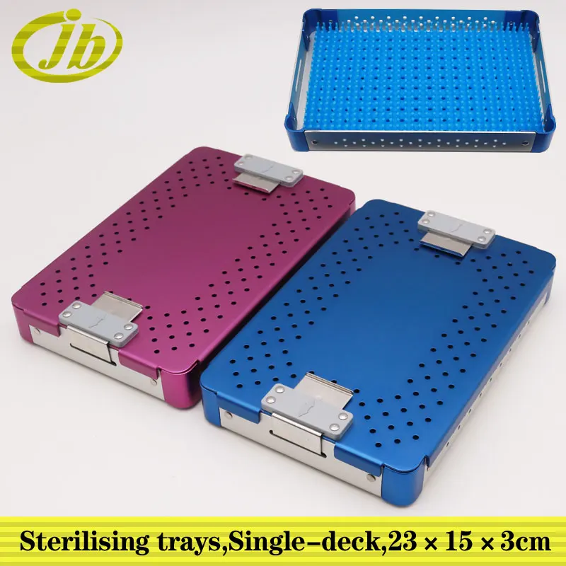 Sterilising trays Aluminium alloy single-deck ophthalmic instruments sterilization box autoclave sterilization