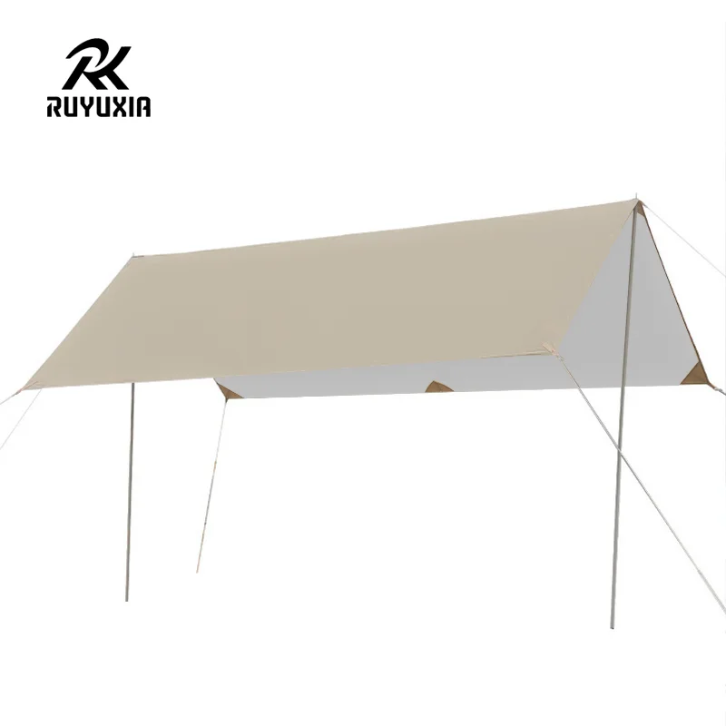 3*3M 4*3M 5*3M 210D High Quality Outdoor Sunscreen Canopy Thickened UV Sunshade Coated Silver Portable Camping ruyuxia