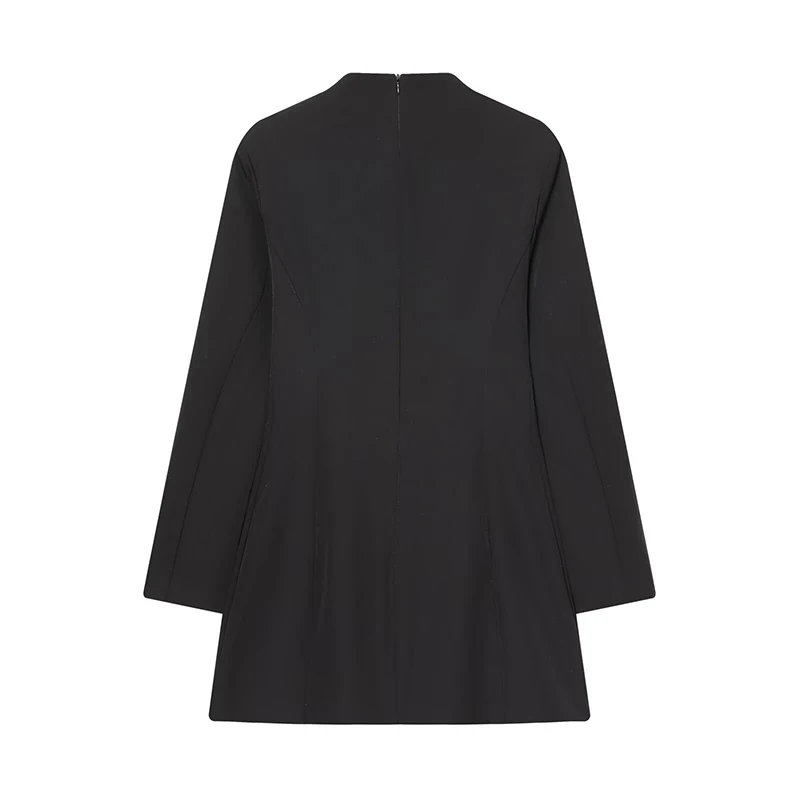 YENKYE European And American Style  Women New Fashionable Sexy Hollow Out Dress Long Sleeve Slim High Street Party Mini Dresses