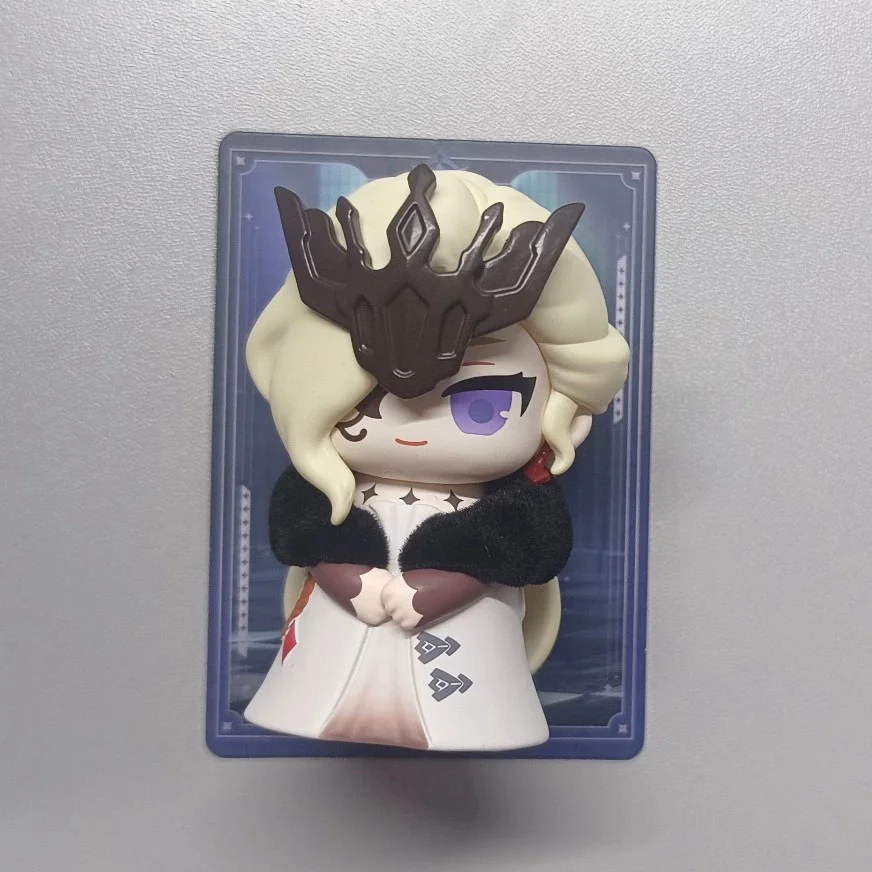 

Новое поступление 2025 года, в наличии Genshin Impact Fatui Chibi, слепая коробка-Rosalyne Q-версия, коллекция фигурок из ПВХ, косплей