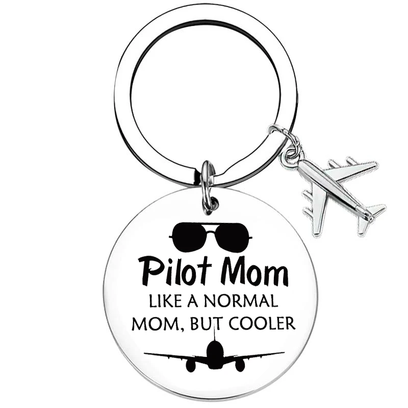 Pilot Wife Gifts Fly Safe Keychain Pendant Airplane Travel Gifts Key Chain