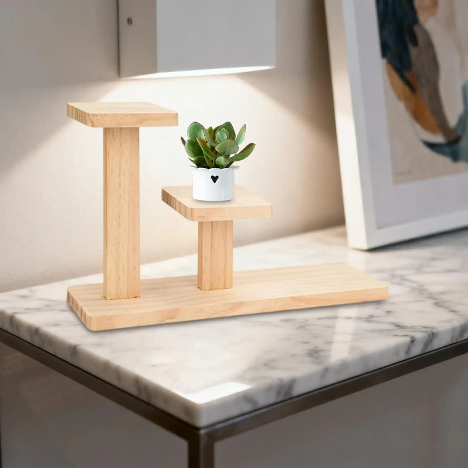 

Деревянная подставка для растений на столешницу, декоративная многоярусная квадратная подставка для цветочных горшков для дома