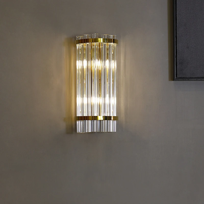 SANDYHA Sala de estar Lâmpadas de Parede de Cristal Moderno Simples Adequado para Quarto Cabeceira Corredor e Decoração de Corredor Luminárias