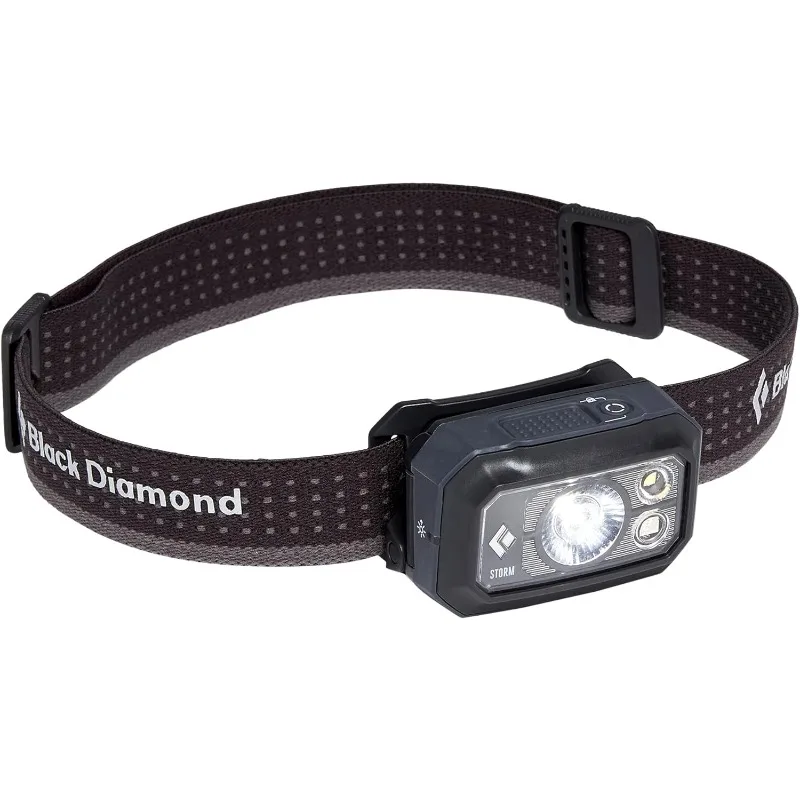

BLACK DIAMOND Storm 400 LED Headlamp, Waterproof and Dimmable Battery Powered Headlamp for Camping, Hiking, Hunting, Fishing, Wo