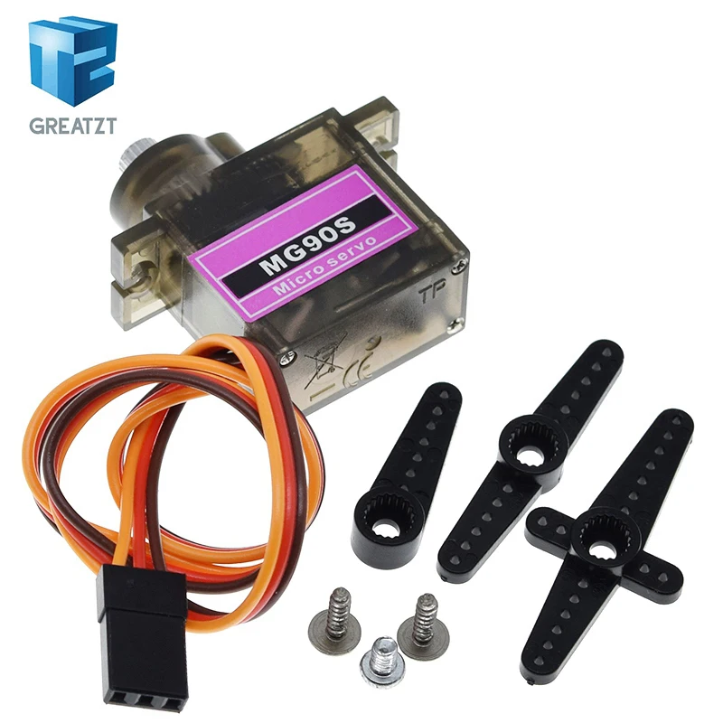 1/2/4PCS GREATZT  MG90S Metal gear Digital 9g Servo For Rc Helicopter plane boat car MG90 9G IN STOCK