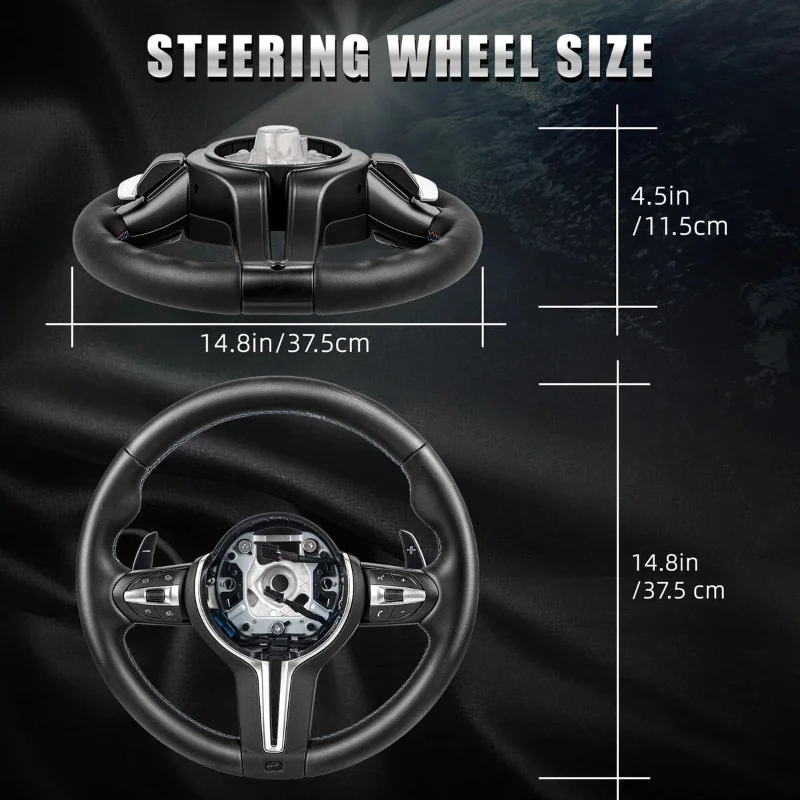 الجلود الداخلية عجلة القيادة صالح لسيارات BMW F10 F20 F30 F32 F36 F80 F82 M3 M5 E90 E87 E84 E70 الرياضة عجلة القيادة اكسسوارات السيارات #5