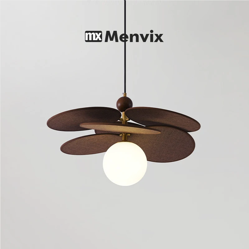 Salon Modern Ceiling Chandelier Rural Home Decor Grass Woven Glass Led Lamp Living Room for Dining Bedroom Lustre Pendant Lights