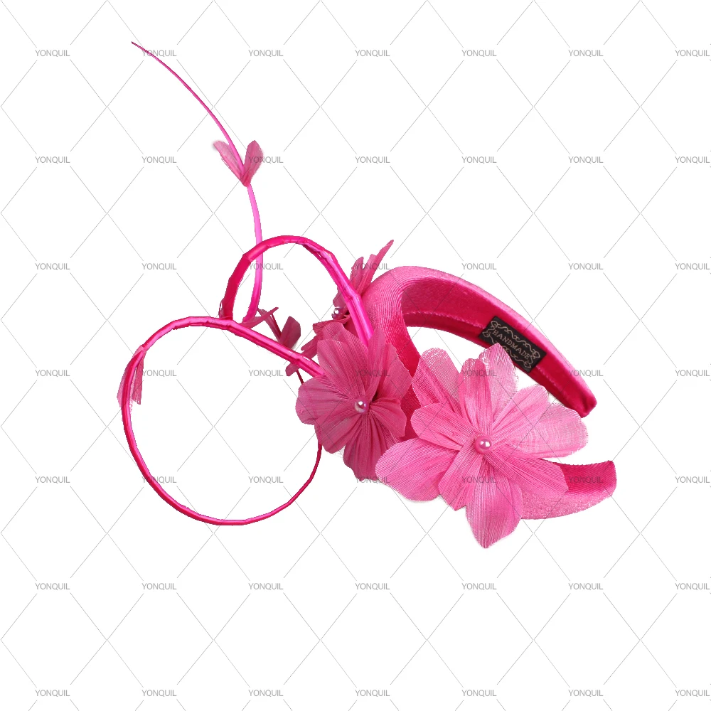 

Elegant Ladies Party Headband Silk-Linen Flower Bridal Women Fashion Hair Bands Hair Accessories Fascinators Wedding Headwear