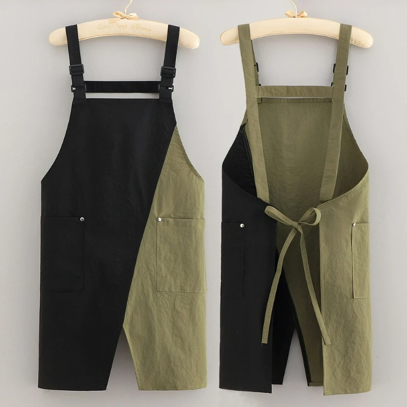 مريلة نسائية للمطبخ المنزلي، سريعة الجفاف، مقاومة للماء، مقاومة للزيت، مقاومة للبقع، للعمل في خدمة الطعام #2