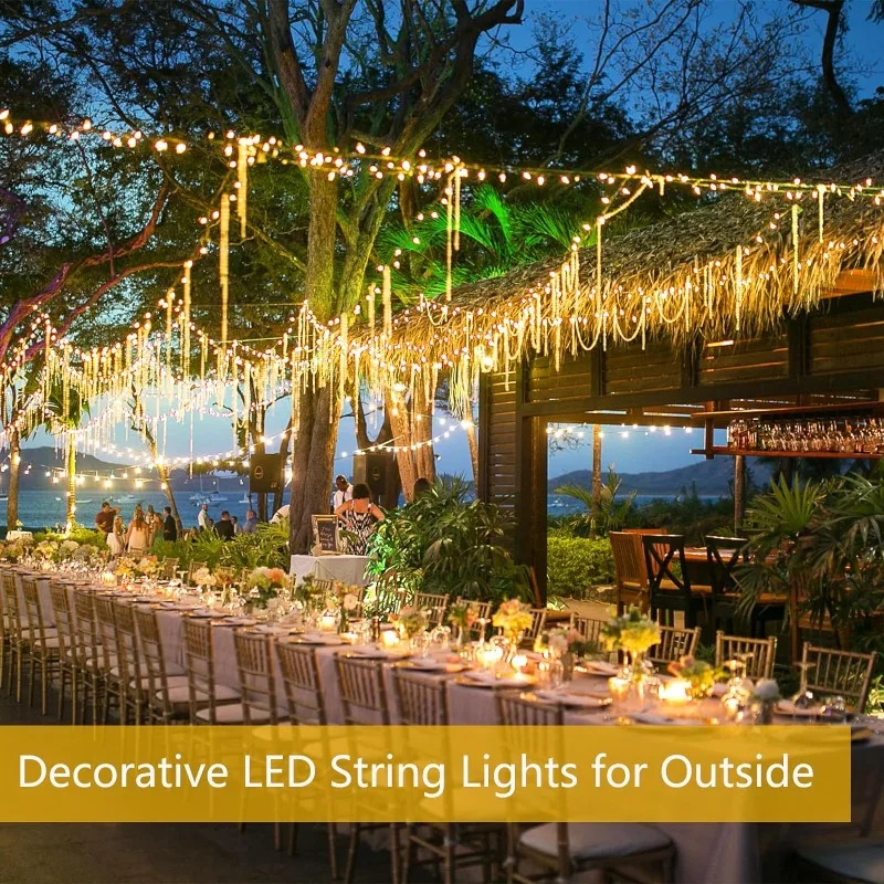 LED Solar String Light Outdoor Garden Fairy Lights Led Twinkle Waterproof Lamp for Christmas Party Decor 7m/12m/22m/32m