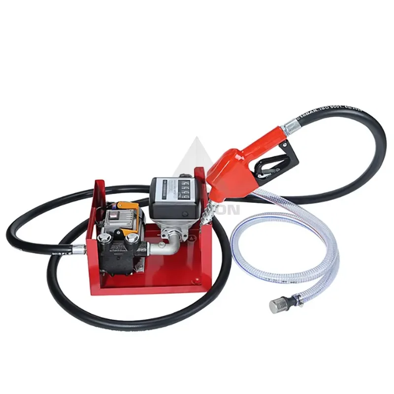 Electric 110V 220v Self-Priming Gear Pump Kit Low Pressure Oil Fuel Diesel Transfer with Meter Nozzle OEM Customizable Hose