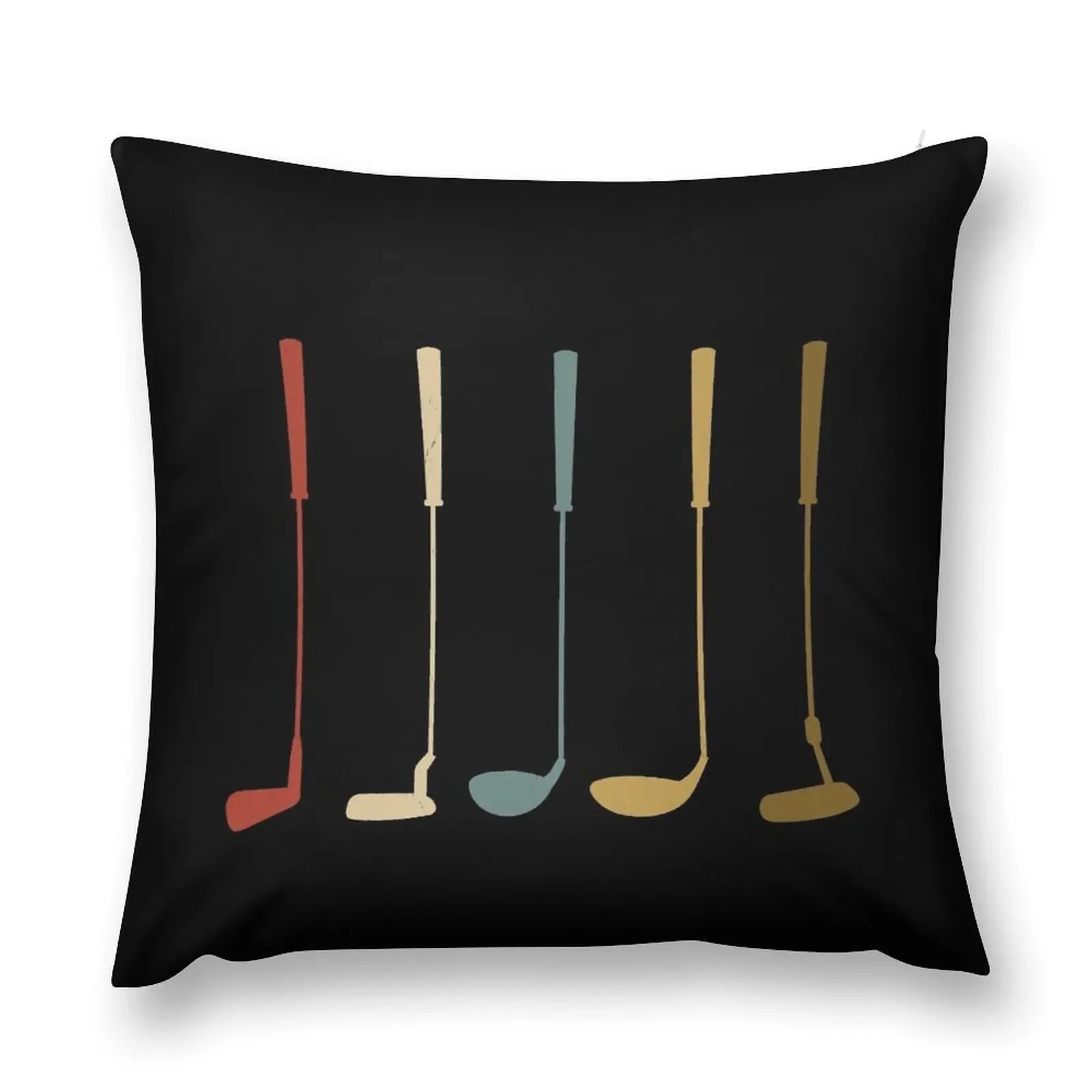 

Golf Clubs Retro Vintage Throw Pillow christmas cushions covers christmas decorations for home 2025 pillow