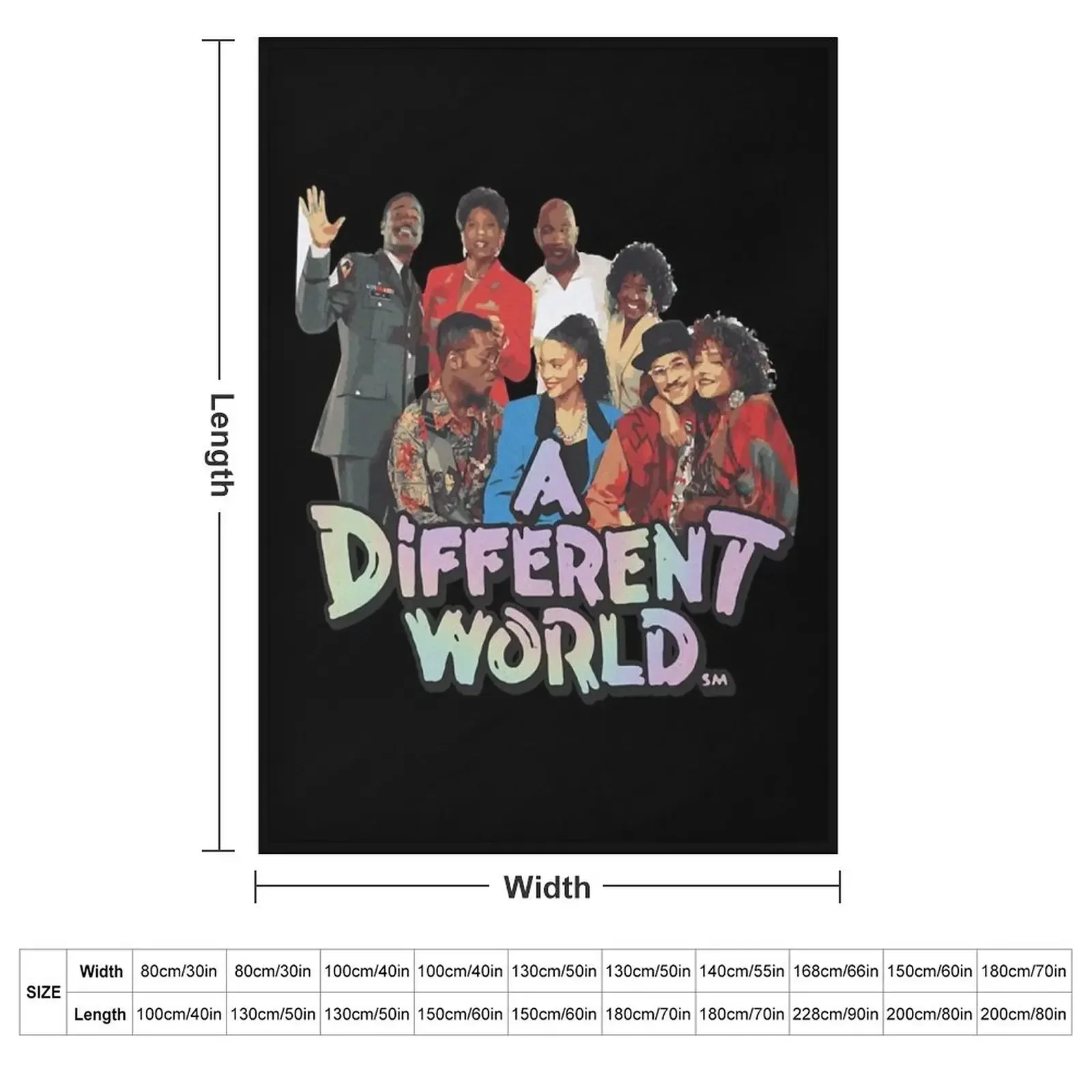 A different world Throw Blanket couch cozy soft plush fuzzy picnic outdoor blanket