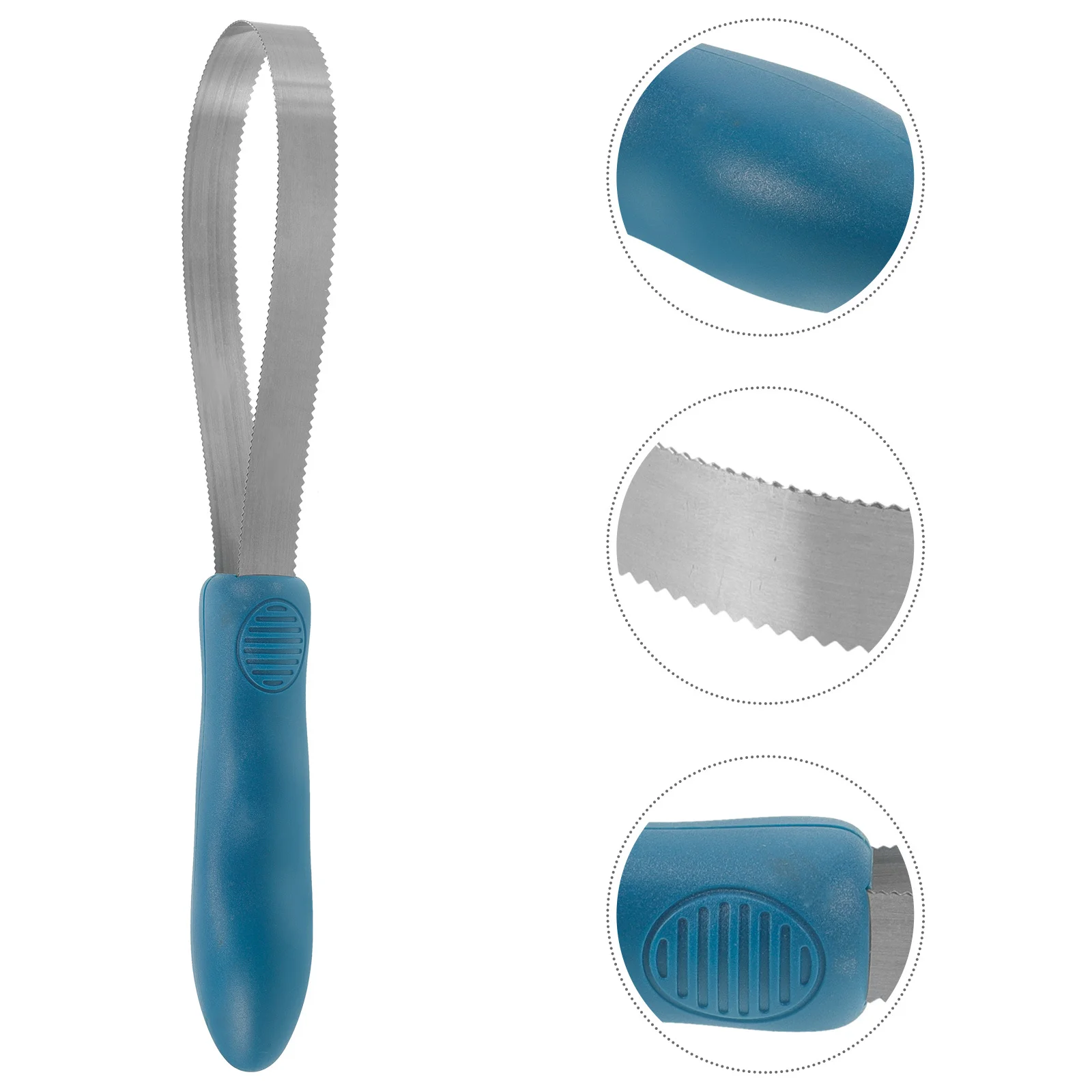 

Щетка для лошадей из нержавеющей стали повышенной прочности с зубчатым краем, скребок для груминга, эффективный инструмент для очистки шерсти во время линьки