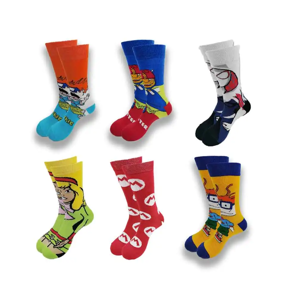 Men's and Women's High-Quality Socks Movie Story Characters Wear Tube Skateboard Comfortable and Soft Socks