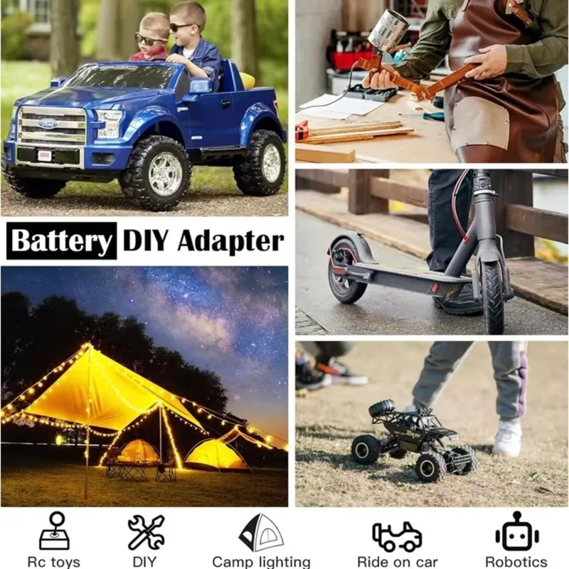 ABKQ-Step-Down Converter 10A 120W Inverter 20V To 12V Buck Converter For BLACK+ DECKER 20V Battery Power Wheel Battery Adapter