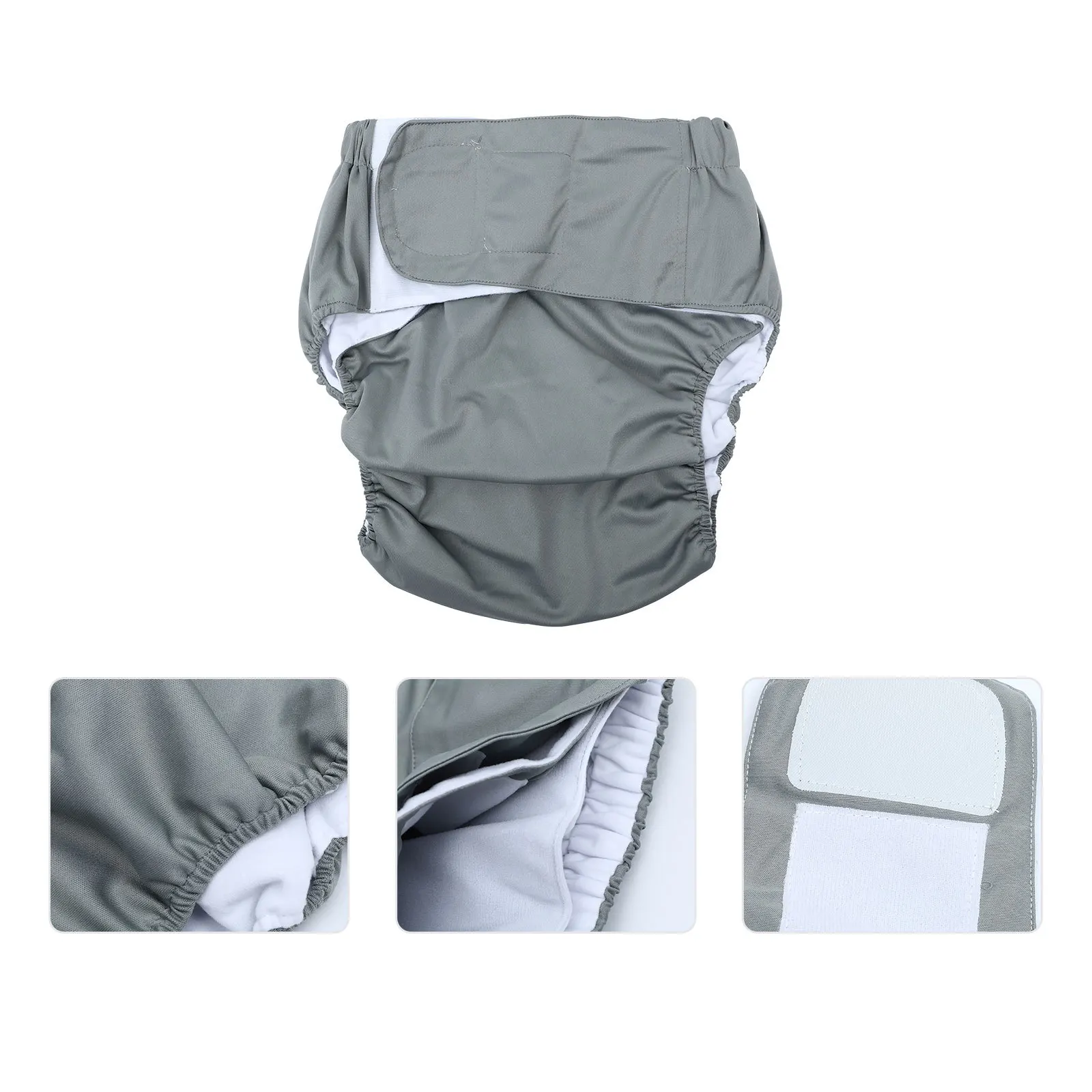 Pañal de tela impermeable ajustable para adultos y ancianos, almohadilla reutilizable absorbente, suave, transpirable, a prueba de fugas, 1 Uds.