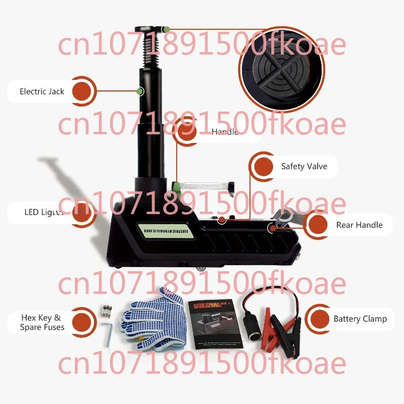 15T 200-520mm Portable Mini RV Electric Hydraulic Car Jack