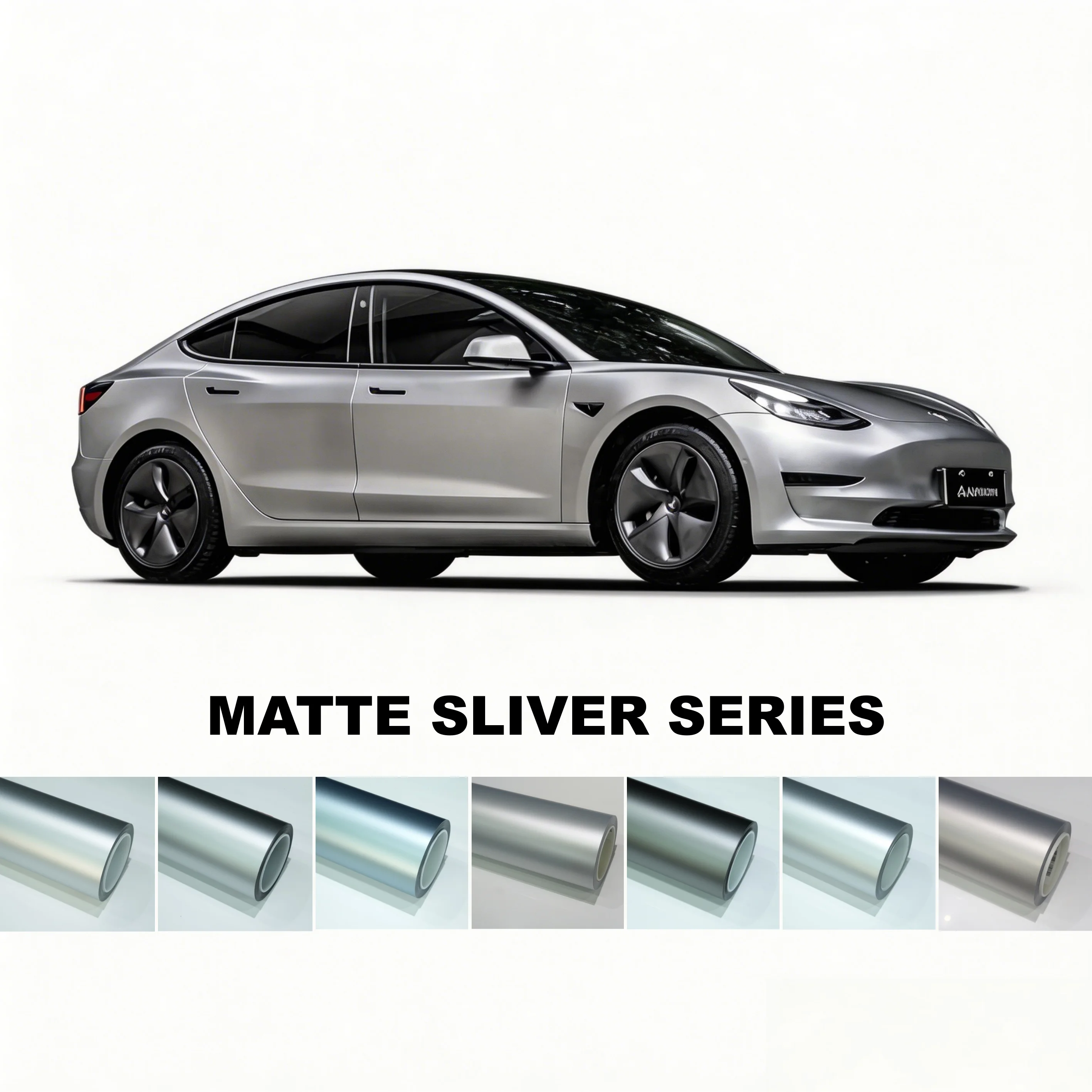 

7.5mil TPU Matte Sliver Protective Film Vinyl Wrap Auto Motorcycle Adhesive Vinyl Wrap with Air Bubble Free