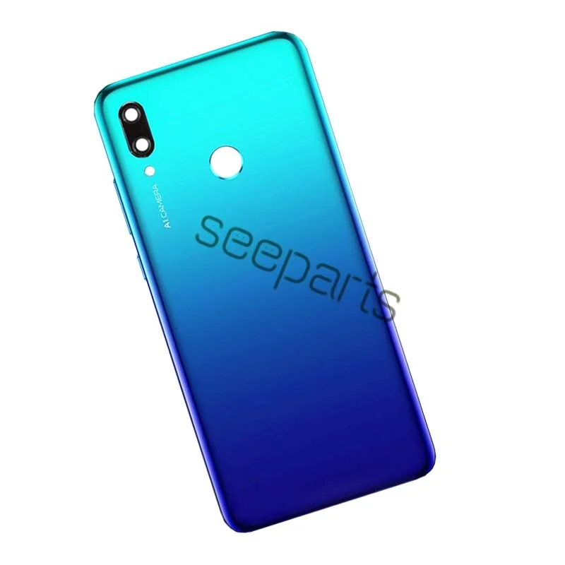 Cubierta de batería trasera para Huawei P Smart 2019, POT-LX3, POT-L23, POT-LX1, POT-L21, piezas de vidrio