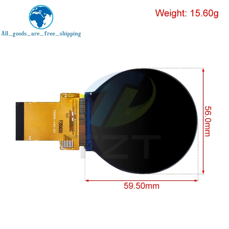 IPS 2.1 inch 40PIN SPI 262K TFT LCD Round Screen Display No Touch ST7701 Drive IC 480*480 RGB Interface For Arduino UNO R3