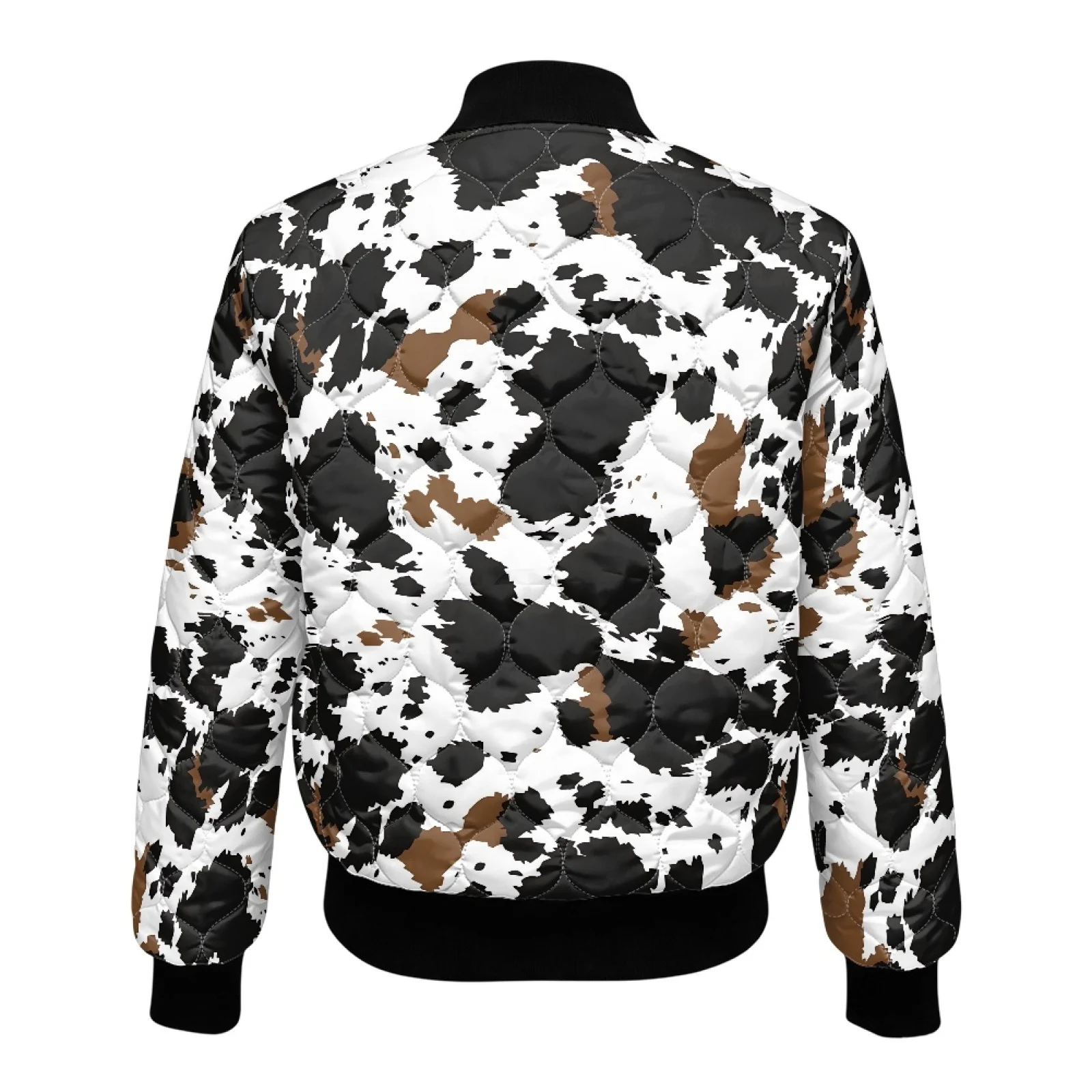 PENSTROLL Cow Print Womens Oversized Long Sleeve Coat with Pockets Outerwear Fashion Winter Outerwear Coats for Fall