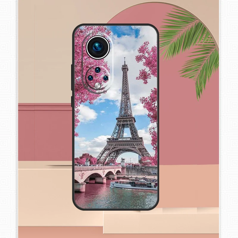 France Paris Eiffel Tower Case For Huawei Honor X8 X7 X9 50 70 P20 P40 Lite P30 P50 Pro Nova 5T P Smart 2021 Cover