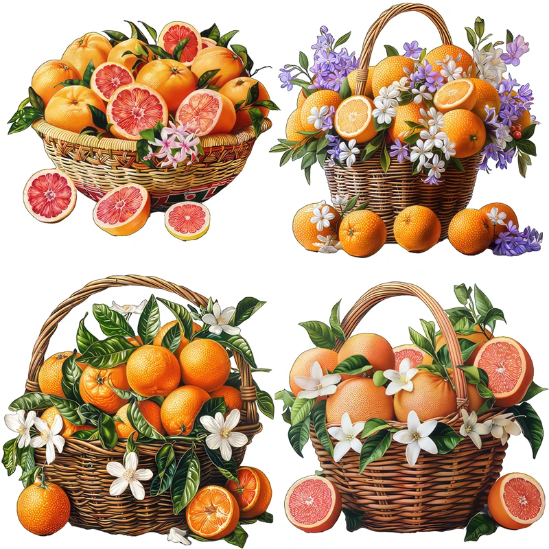 Three Ratels CO101 Fresh oranges cartoon stickers Kitchen decoration stickers PVC Waterproof self-adhesive