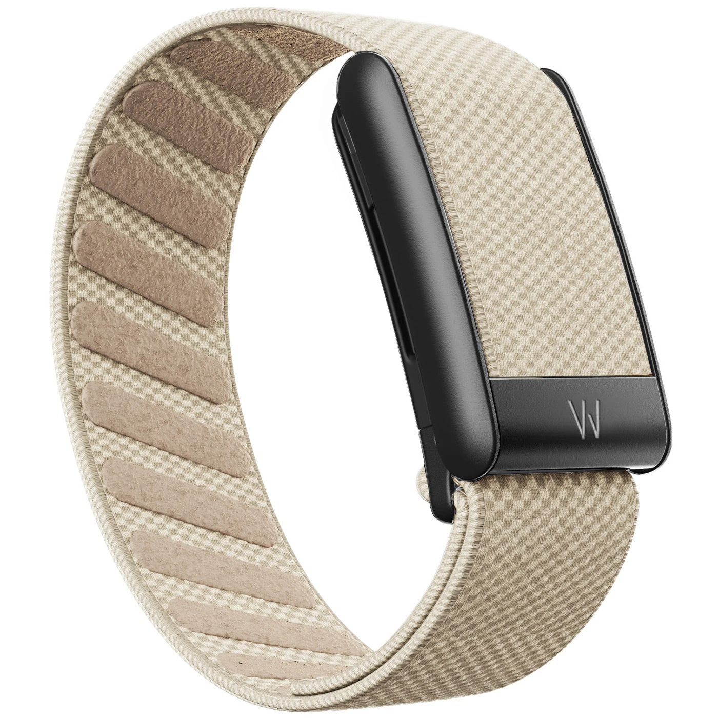 Für Whoop 5.0 Mg Armbänder mit W-Logo, Nylon Gewebtes Elastisches Whoop Sport-Ersatzarmband in Matt Schwarz, Silber, Gold