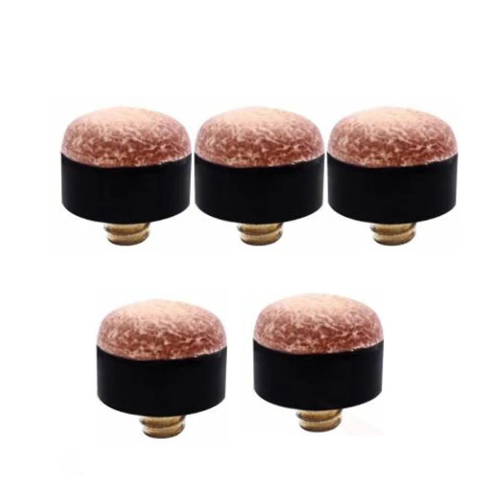 Snooker Billards Tip Head Pool Screw In Cue Tip 5/10Pcs Billards Head Accessories High quality Practical Useful