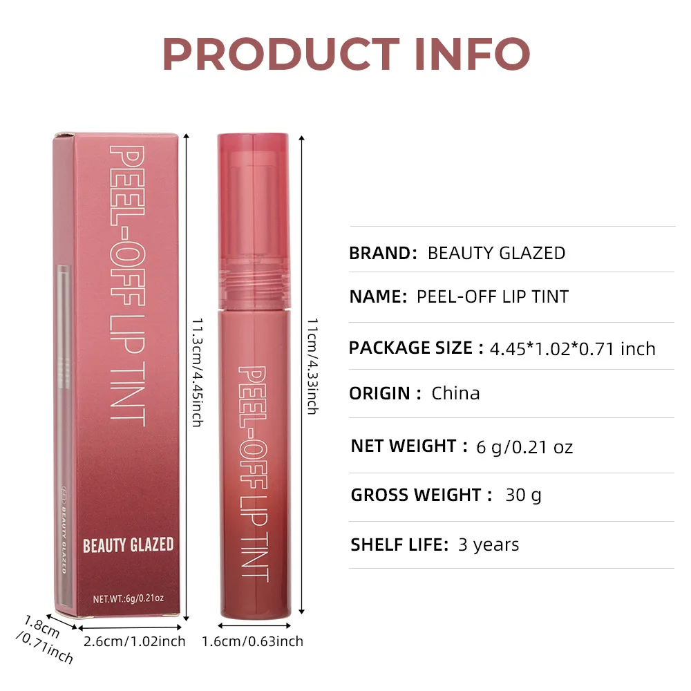 Tear lip glaze matte matte surface tear lipstick improves complexion long-lasting moisturizes and fades lip lines Makeup