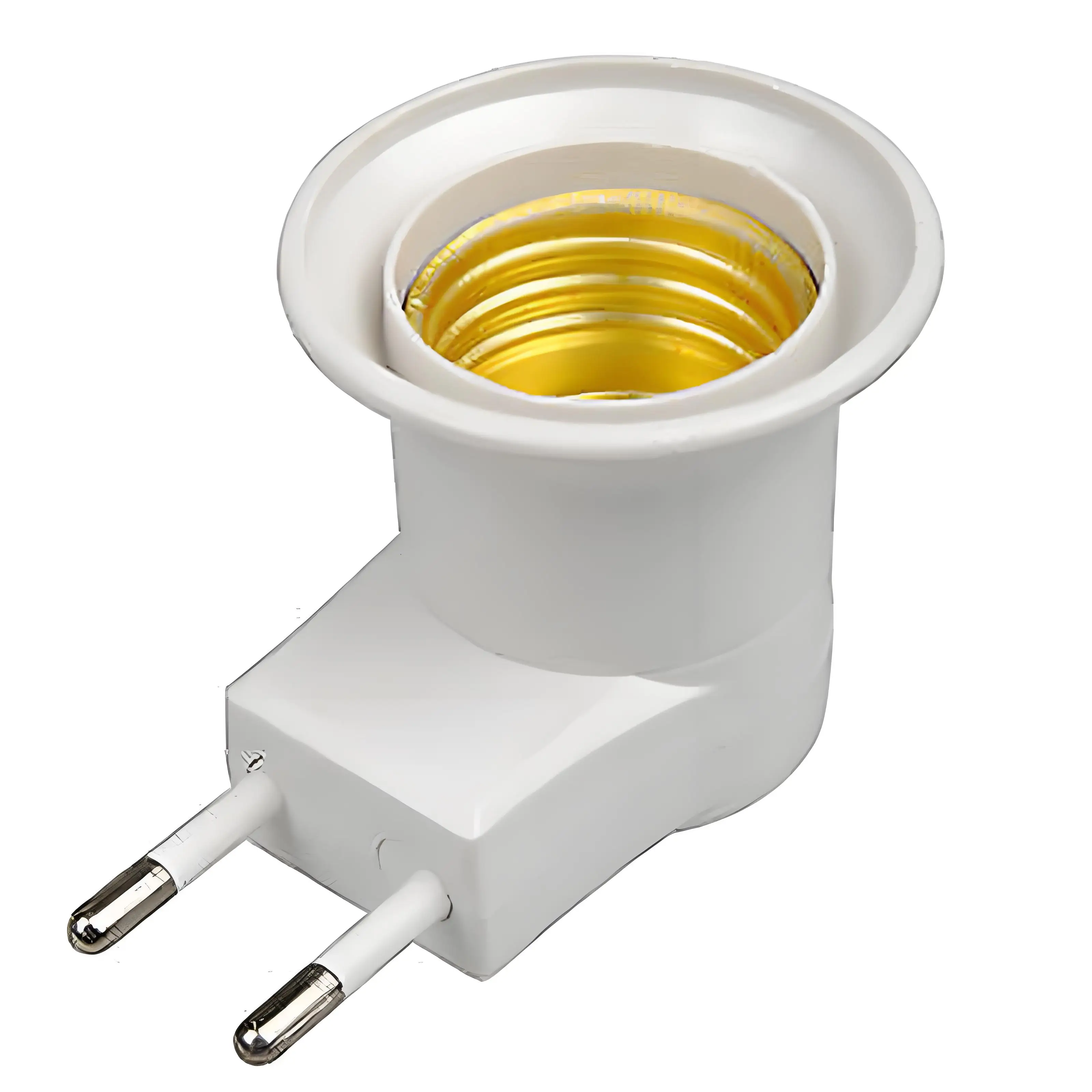 1-12 قطعة E27 مصباح محول مأخذ التوصيل مع التبديل الاتحاد الأوروبي التوصيل البلاستيك القياسية المسمار في المقبس منفذ محول لمبات للمنزل