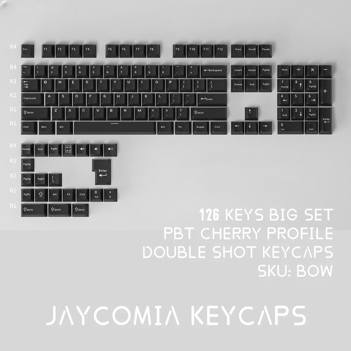 Колпачки для клавиш JCM Cherry Double Shot из материала PBT, раскладка ISO, 11 цветов на выбор, Большой Набор колпачков для клавиатуры Mehcanical Hi75 GMK75