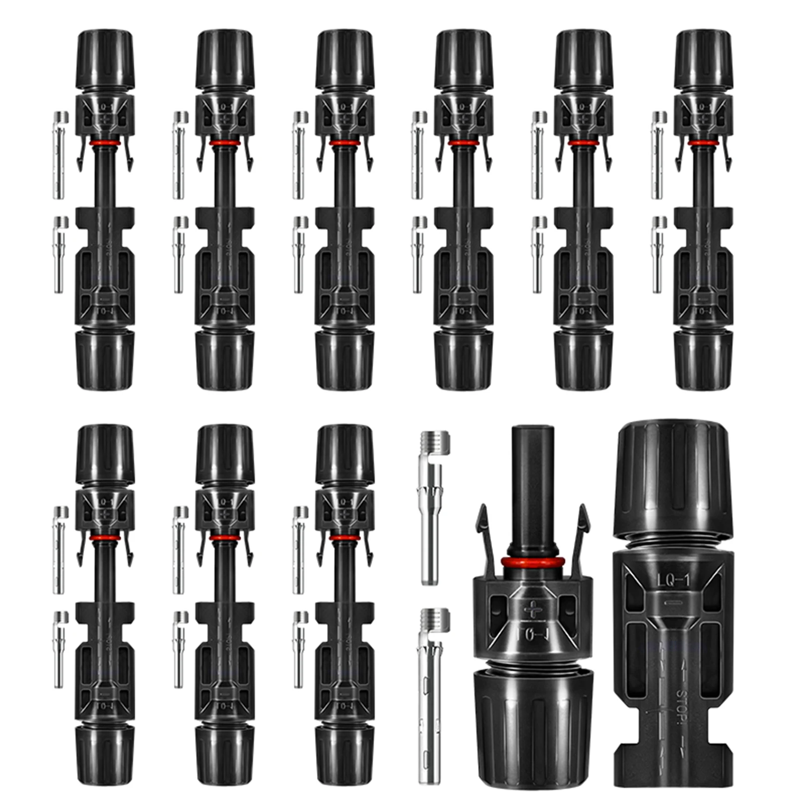 

10/6 пар водонепроницаемых разъемов для солнечных панелей IP67, 1000В 30А, штекер/гнездо