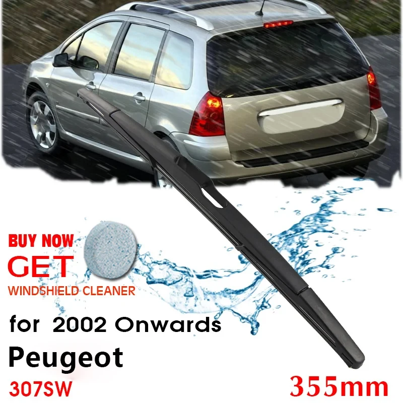 

BROSHOO Car Rear Wiper Blade Blades Back Windscreen Wiper Arm For Peugeot 307SW Hatchback (2002 Onwards) 355mm Auto Styling