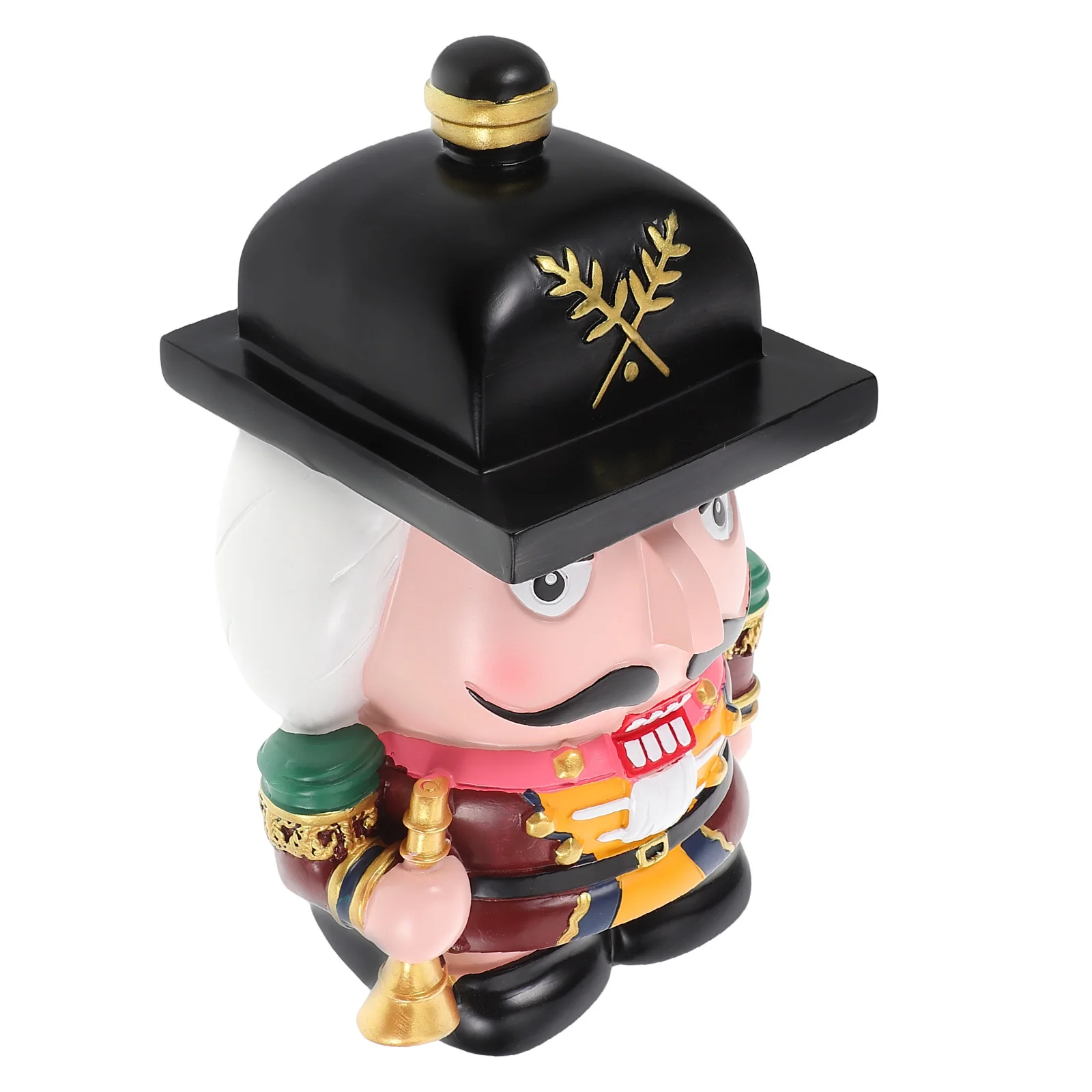 

Nutcracker Coin Bank Large Capacity Resin Piggy Bank for Decorative Money Box Home Decor Nursery Home Decor