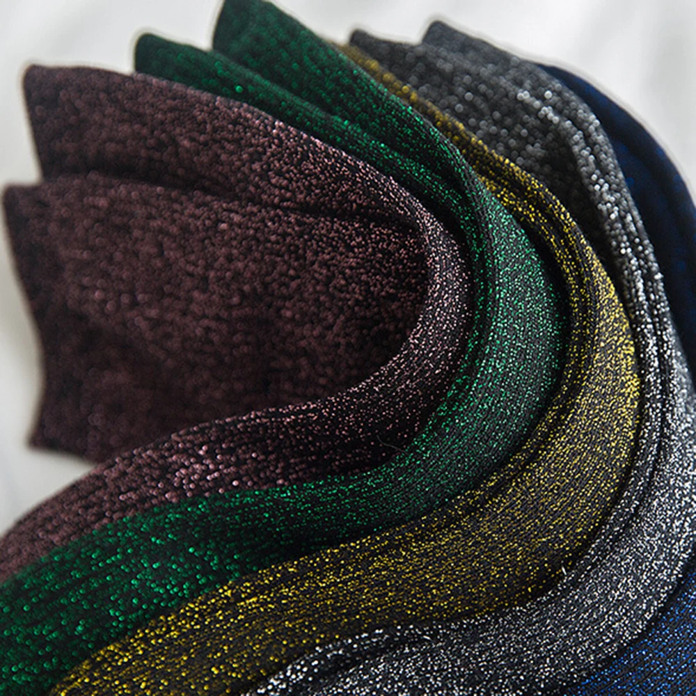 5 زوج/مجموعة المرأة لامعة كاندي الألوان مشرق بريق الجوارب أزياء المرأة الذهب والفضة جوارب محبوكة Harajuku ربيع الخريف الجوارب #6