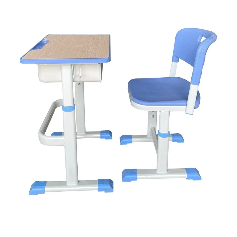 

Training Institution Classroom Manual Height Adjustable Desk Children School Stool Chair