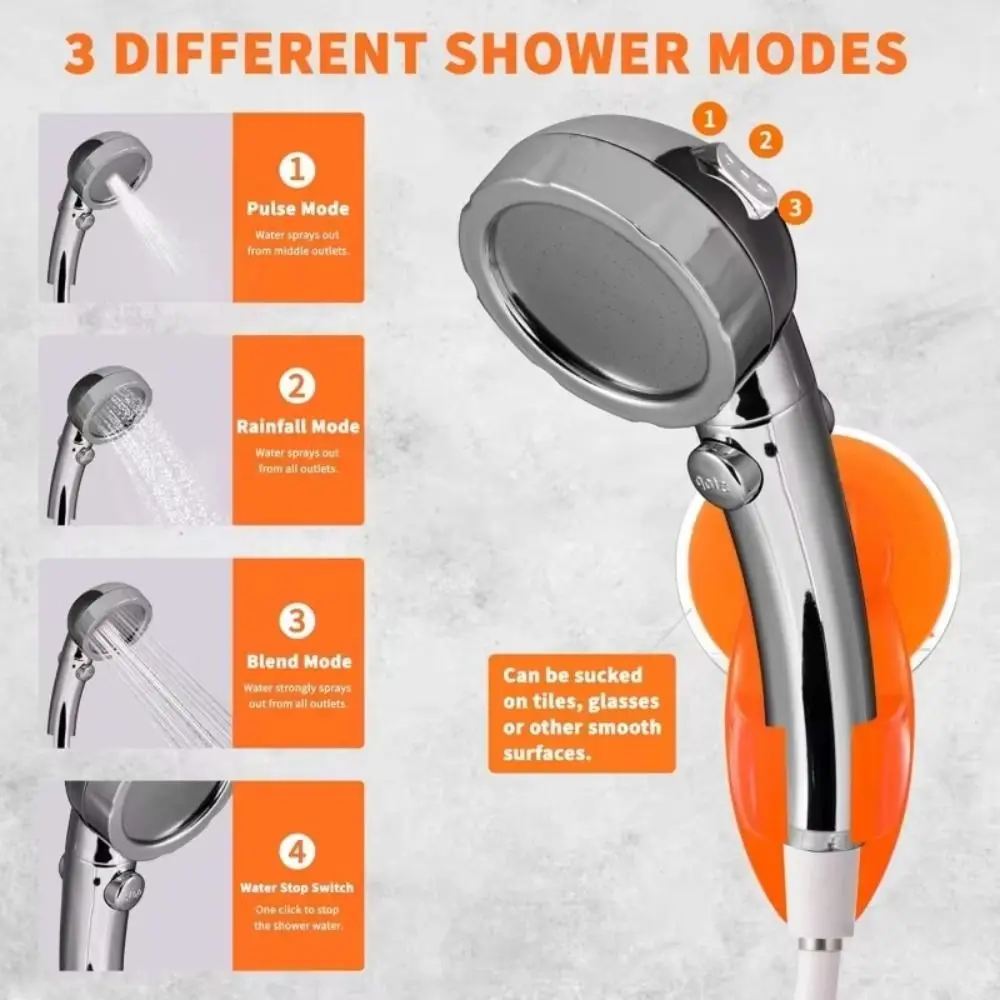 

Интеллектуальный портативный душ с измерением температуры, длительным временем автономной работы, присоской и электрическим дисплеем температуры