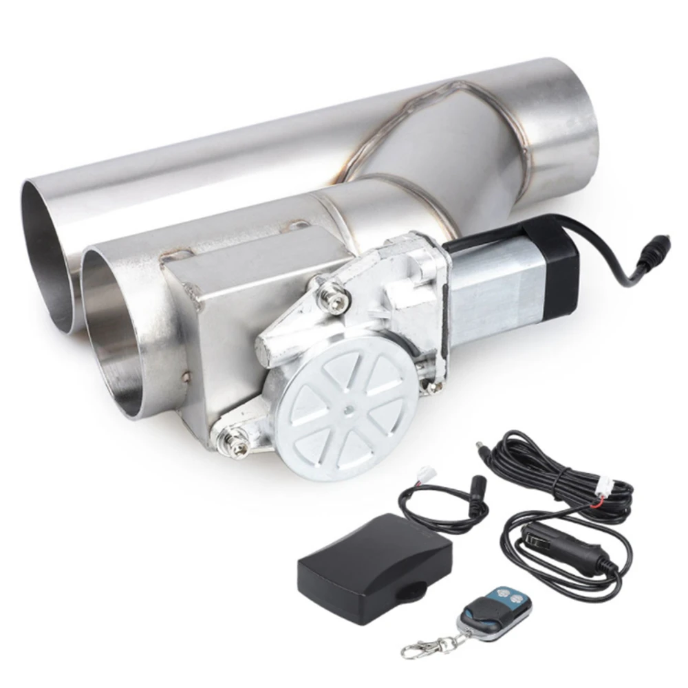 

2.5'' 63mm Electric Exhaust Downpipe Cutout E-Cut Out Dual Valve Remote Control