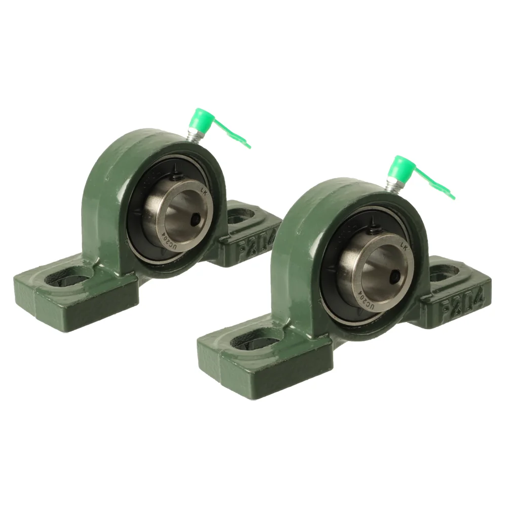 

2Pcs UCP204 UCP205 UCP206 UCP207 Pillow Block Bearing Bore 12/15/17/20/25/30mm Bolt Solid Base for Spindle
