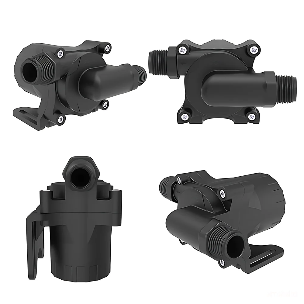 DC12/24V Brushless Submersible Pump, Silent Adjustable Speed 2100-2400L/H, IP68 Waterproof, EU Plug Optional