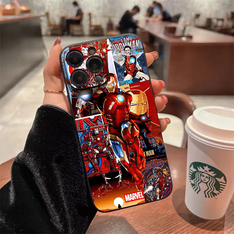 Чехол для телефона с принтом Железного человека, Мстители для iPhone 15 14 13 12 11 Pro Max 6 6S 7 8 Plus 13 12 Mini X XR XS Max