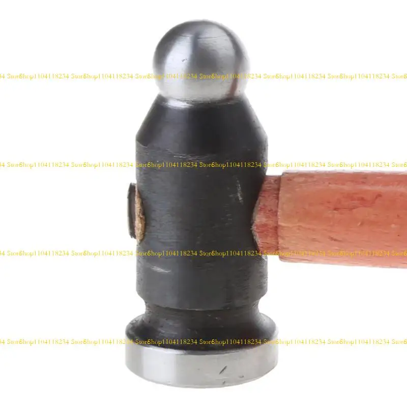 

P9FB Round for Head Hammer with Wooden Handle Jewelry Making Hammers for Ideal for Goldsmiths Blacksmiths Those Using Staking