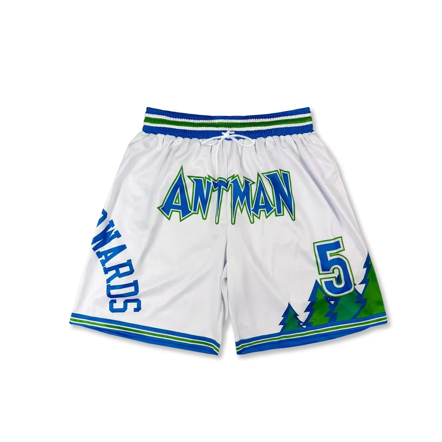 2026 Amerikanische Retro-Basketballshorts für Herren – Locker sitzende, atmungsaktive, schnell trocknende Trainingsshorts mit elastischem Bund für den Sommer – Detail 7